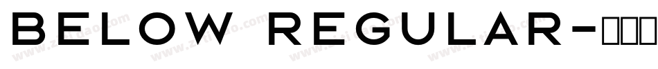 BELOW Regular字体转换